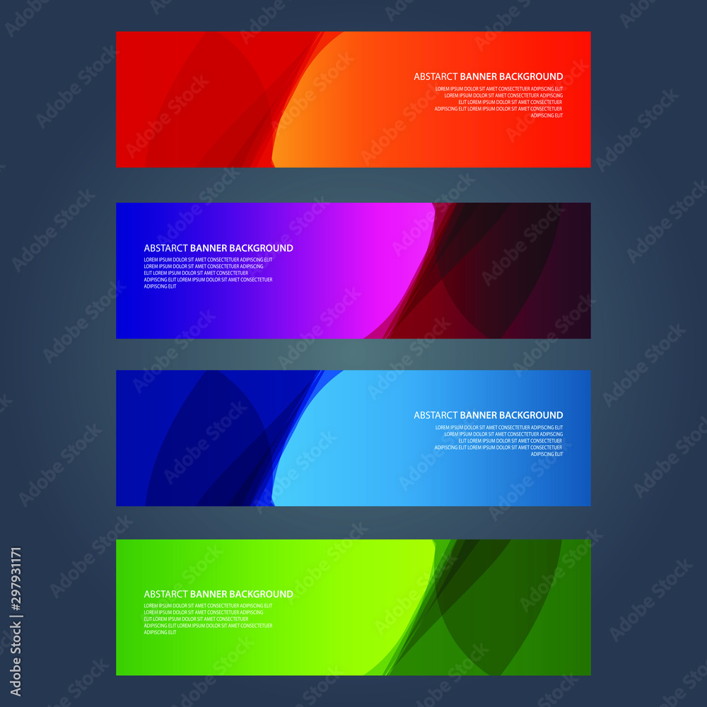 Naklejka premium Vector Abstract design banner web template