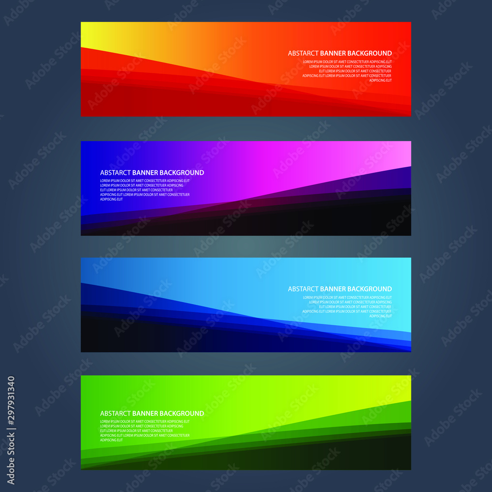 Vector Abstract design banner web template Vector Abstract design banner web template