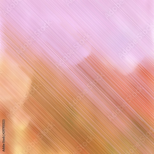 diagonal speed lines background or backdrop with baby pink, thistle and peru colors. good for design texture. square graphic