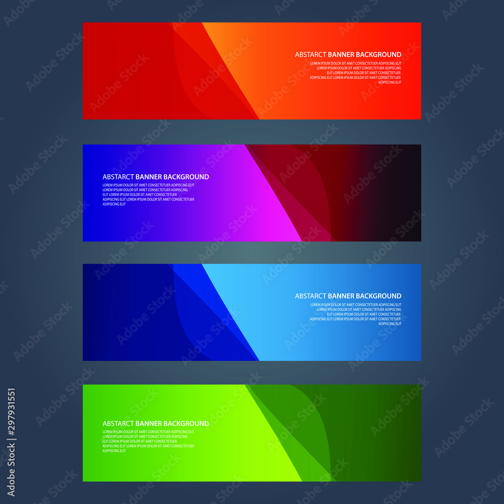 Fototapeta premium Vector Abstract design banner web template