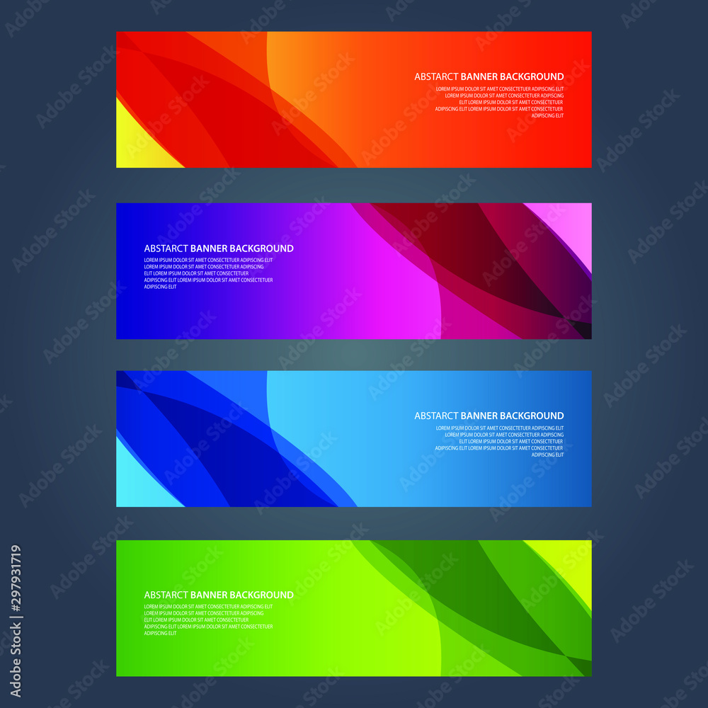Vector Abstract design banner web template Vector Abstract design banner web template