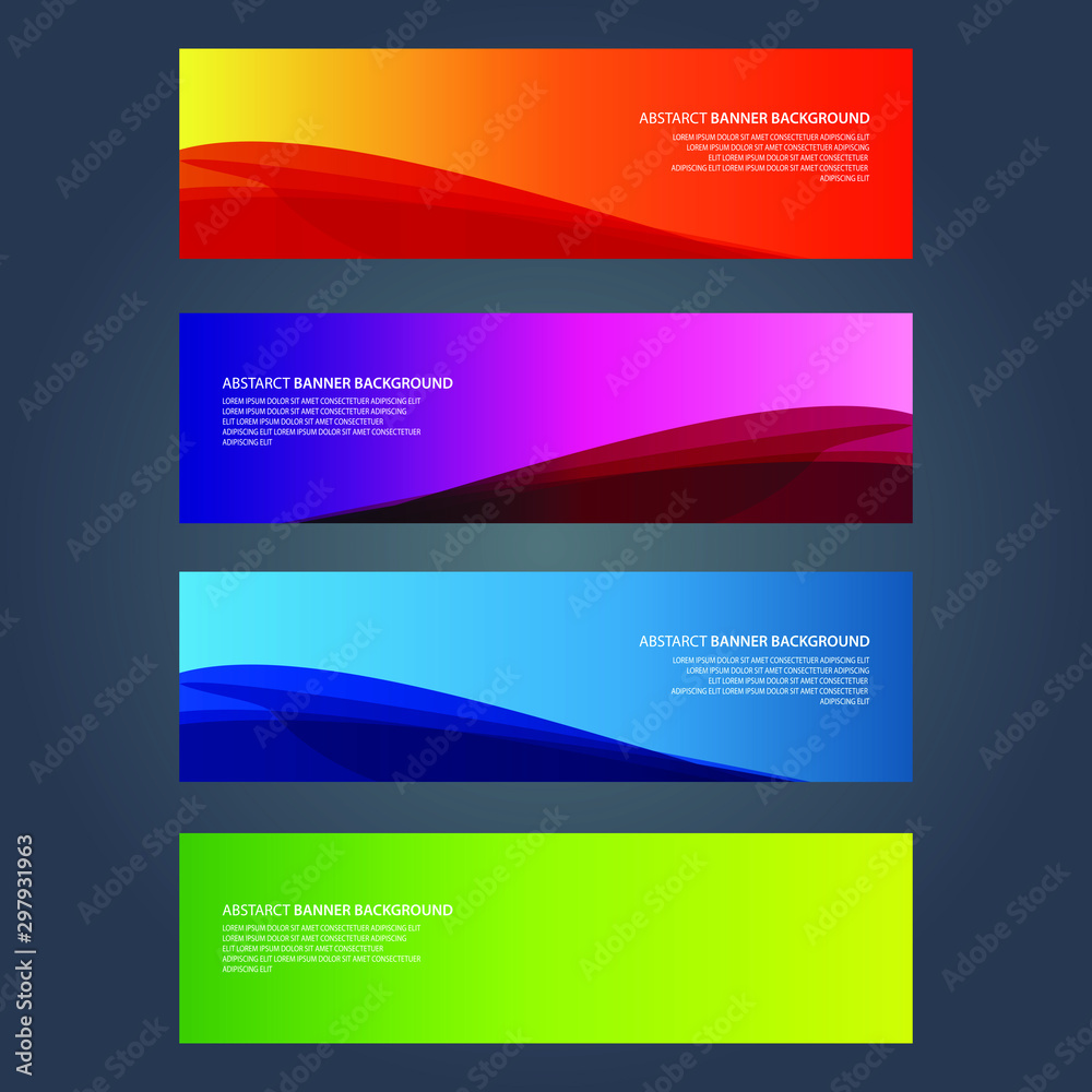 Vector Abstract design banner web template Vector Abstract design banner web template