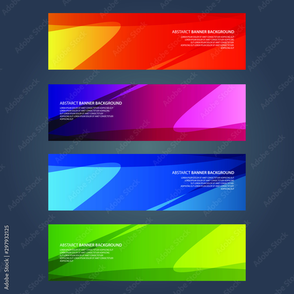 Fototapeta premium Vector Abstract design banner web template