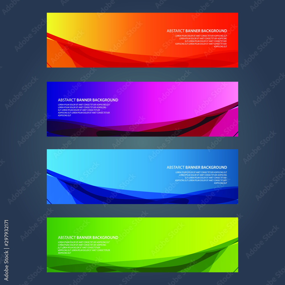 Fototapeta premium Vector Abstract design banner web template