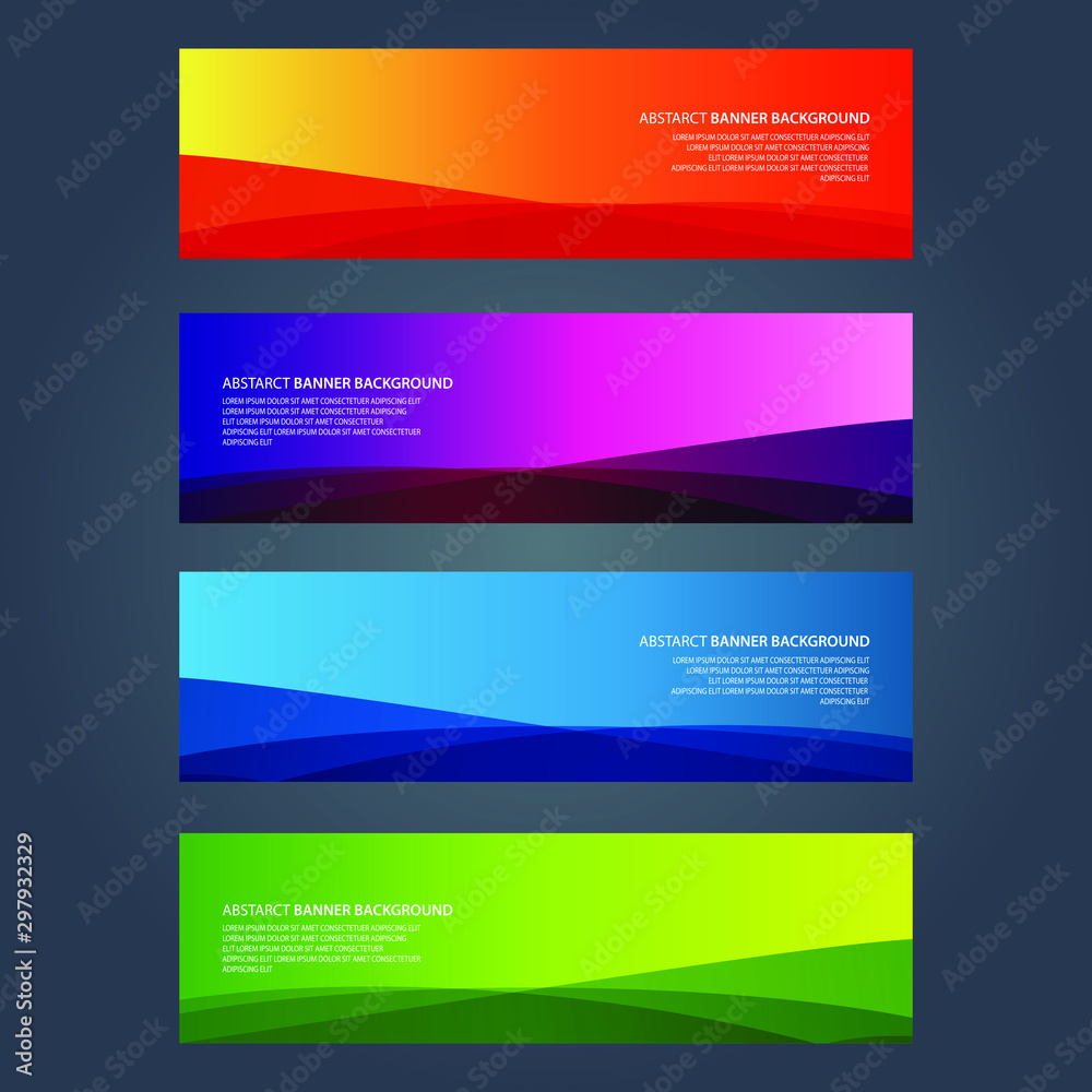Fototapeta premium Vector Abstract design banner web template