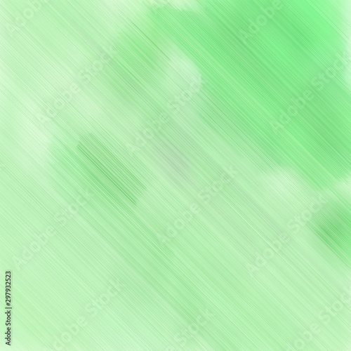 diagonal speed lines background or backdrop with tea green, pastel green and light green colors. dreamy digital abstract art. square graphic