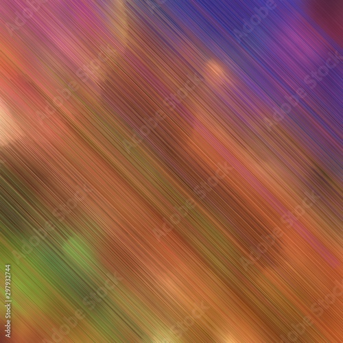 futuristic concept of diagonal motion speed lines with sienna, antique fuchsia and dark slate blue colors. good as background or backdrop wallpaper. square graphic