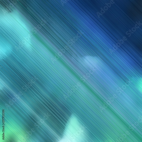 diagonal lines background illustration with blue chill, midnight blue and medium turquoise colors. square graphic © Eigens