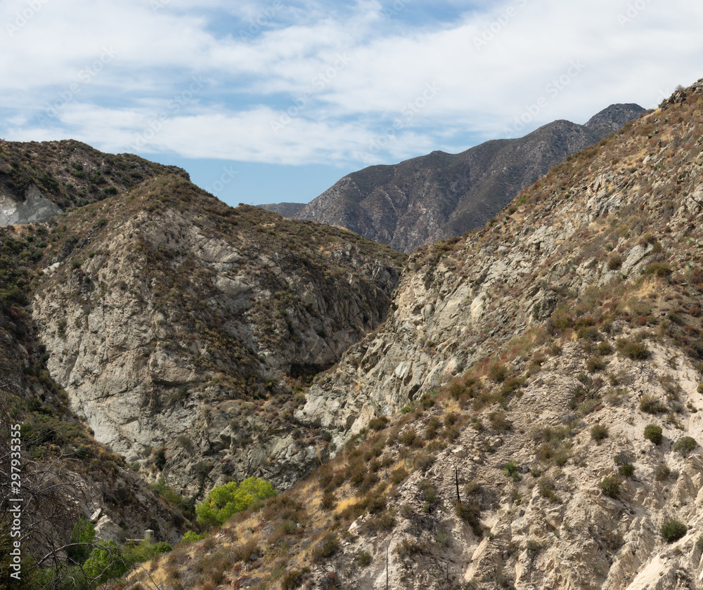 Mill Creek gorge in the San Gabriel Mountains in Los Angeles County. 