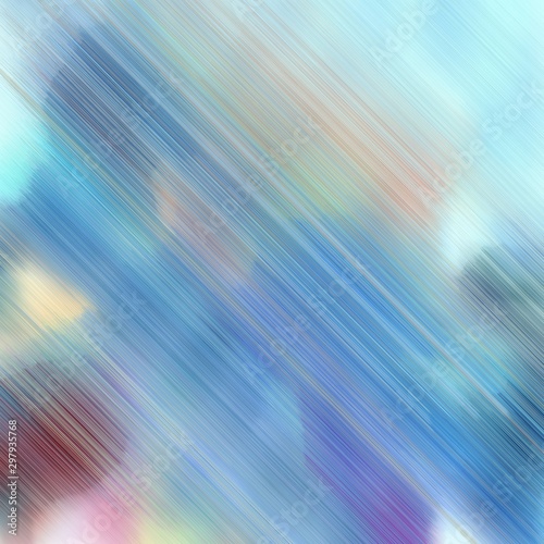 futuristic motion speed lines background or backdrop with pastel blue, dark gray and pale turquoise colors. good for design texture. square graphic © Eigens