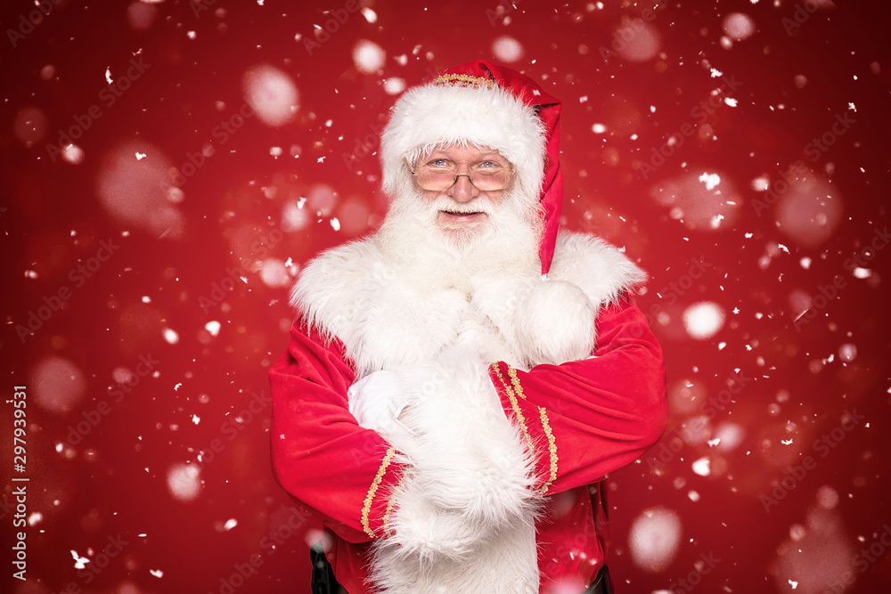 Santa Claus looking at camera. Santa Claus looking at camera.