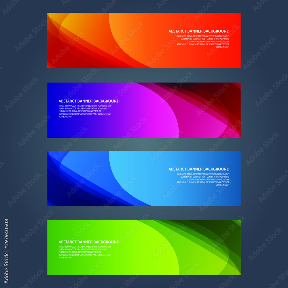 Vector Abstract design banner web template