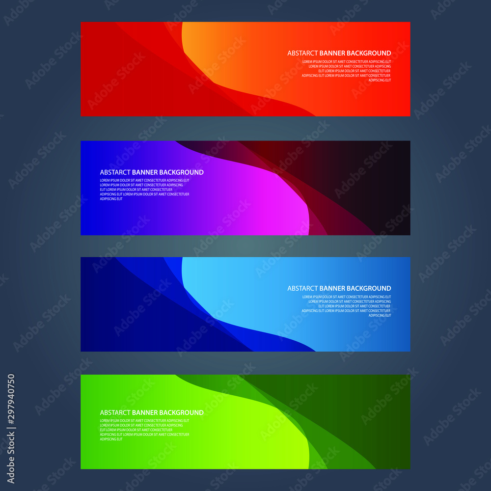 Fototapeta premium Vector Abstract design banner web template