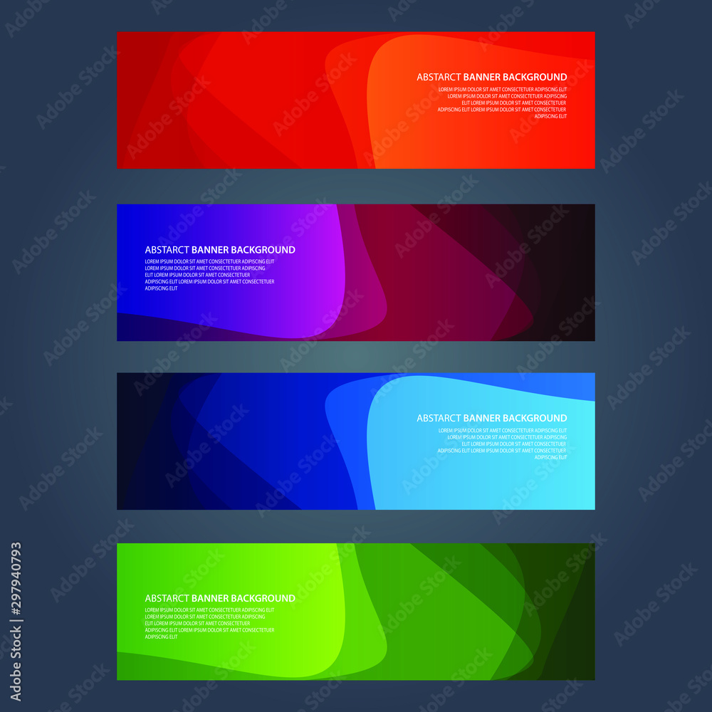 Vector Abstract design banner web template Vector Abstract design banner web template