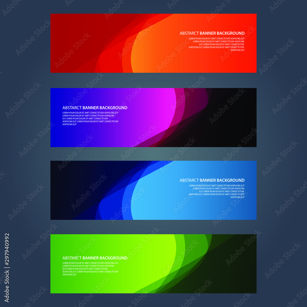 Vector Abstract design banner web template Vector Abstract design banner web template