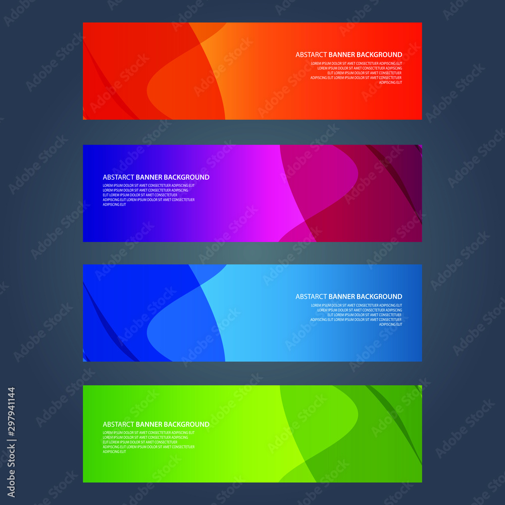 Vector Abstract design banner web template