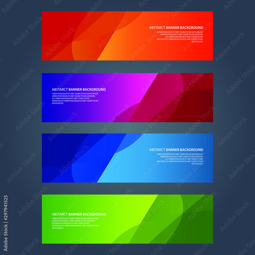 Vector Abstract design banner web template Vector Abstract design banner web template