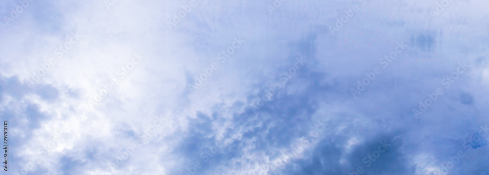 Natural light from the sun with blue sky and white clouds.