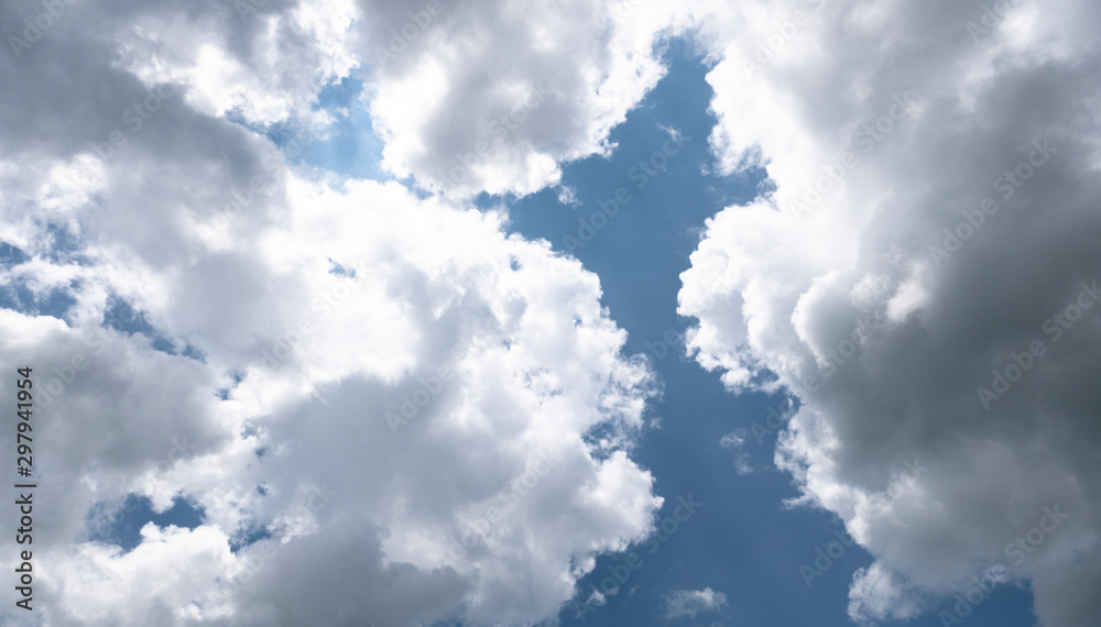 Natural light from the sun with blue sky and white clouds. Natural light from the sun with blue sky and white clouds.