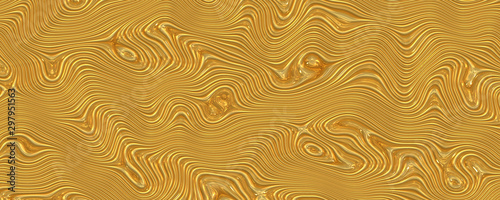 Wavy abstract gold background