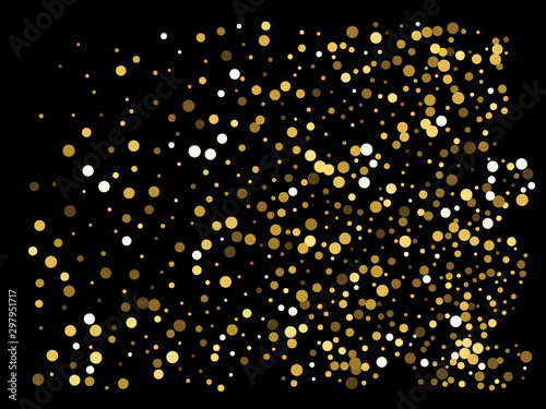 Abstract gold circles for holidays.