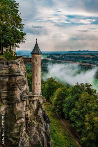 Wallpaper Mural View of Saxon Switzerland from the Königstein Fortress, Germany Torontodigital.ca