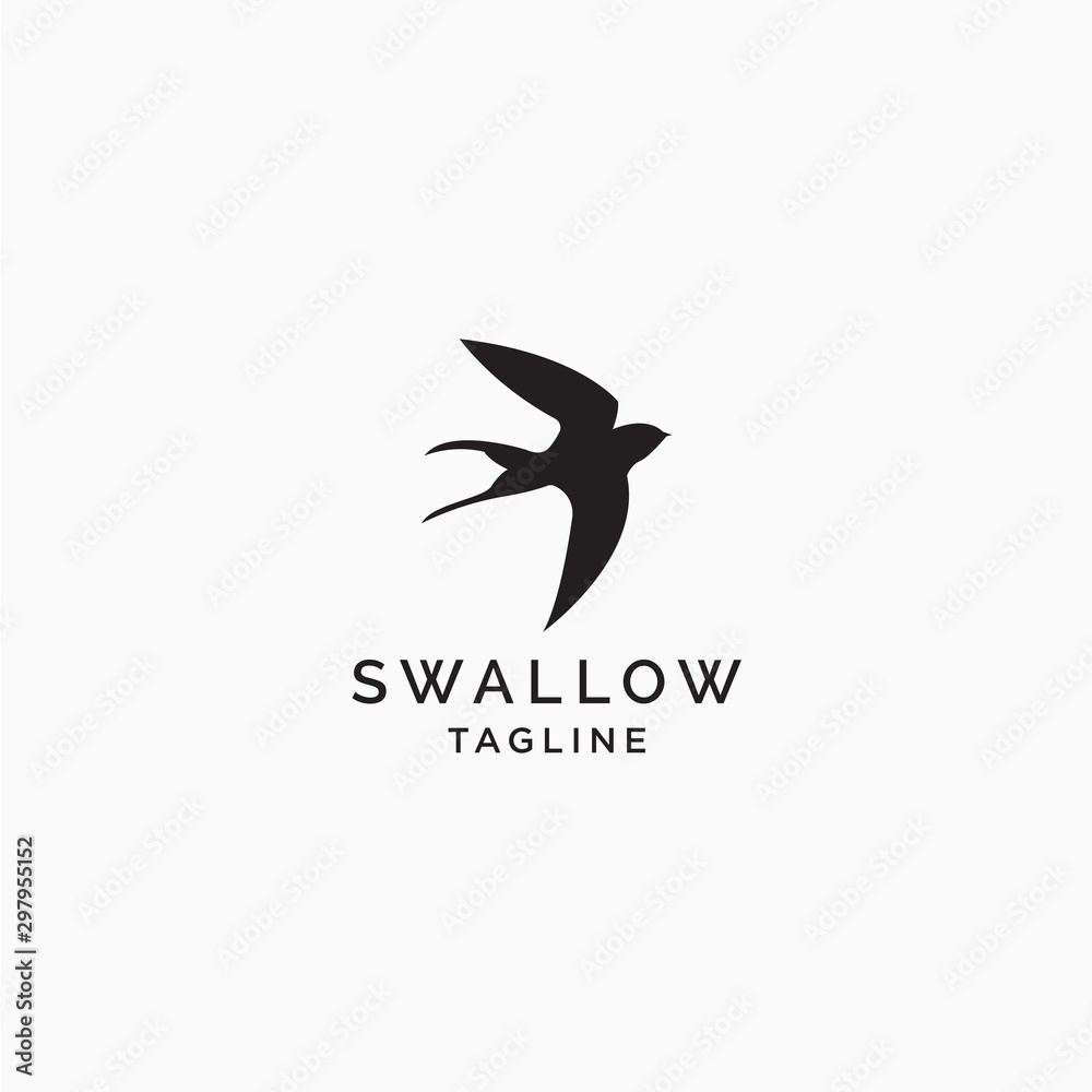 Swallow bird Logo Icon Design Template - Vector Swallow bird Logo Icon Design Template - Vector