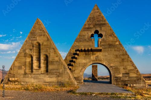 The Gates of Artsakh near Kornidzor in the caucasus mountain landmark of Nagorno-Karabakh Armenia eastern Europe