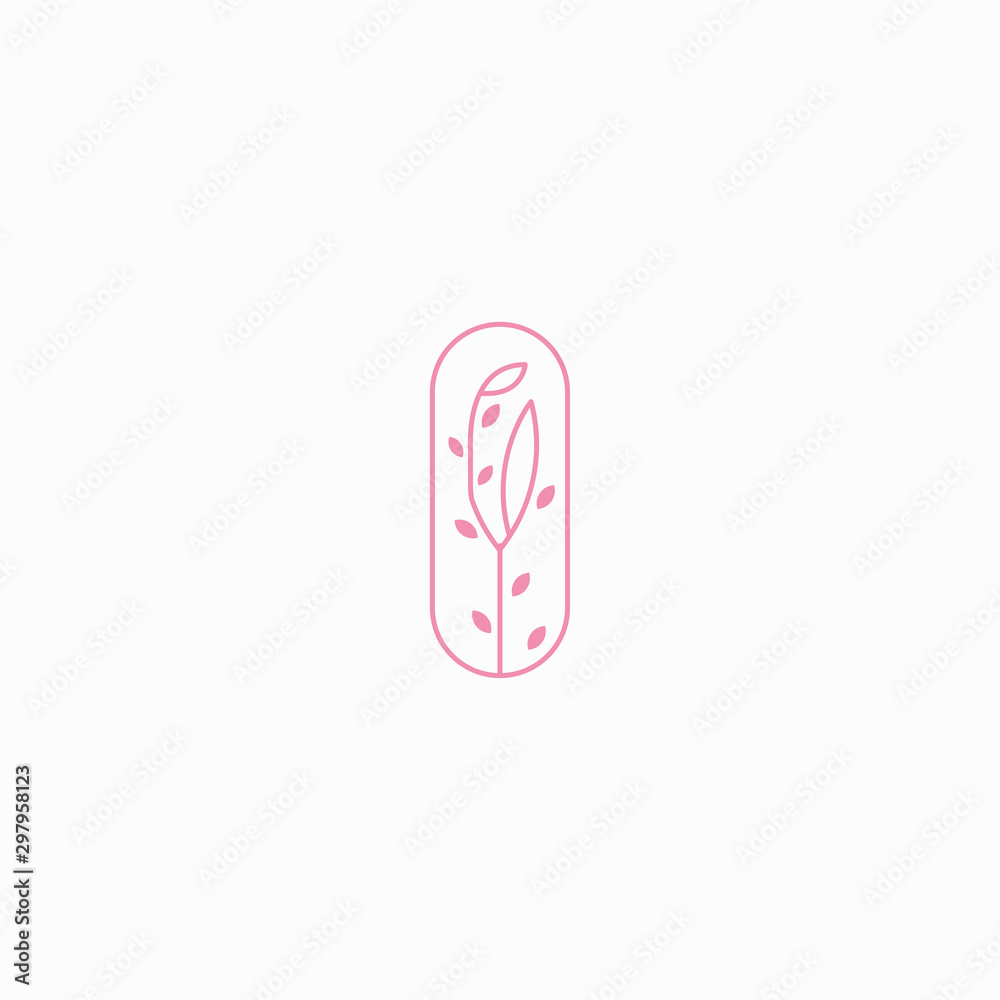 Abstract Flower Logo Icon Design Template. rose, leaf, feminine, beauty, modern Vector Illustration Abstract Flower Logo Icon Design Template. rose, leaf, feminine, beauty, modern Vector Illustration
