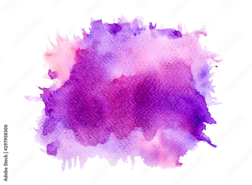 purple watercolor background.