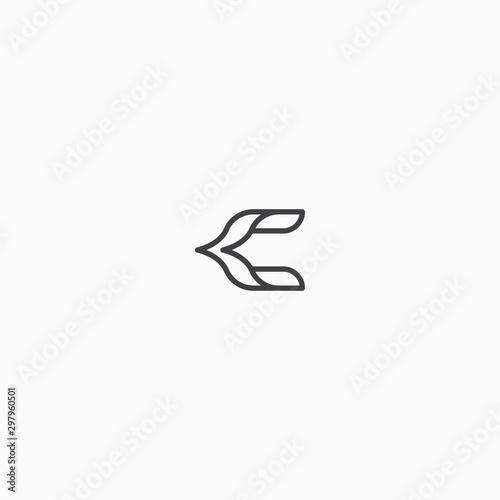 Letter C initial Abstract Logo Icon Design Template Vector Illustration