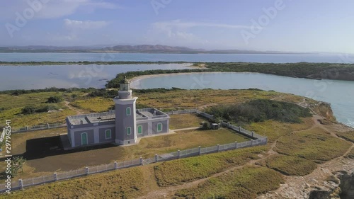 Drone footage of Light House in Cabo Rojo Puerto Rico photo