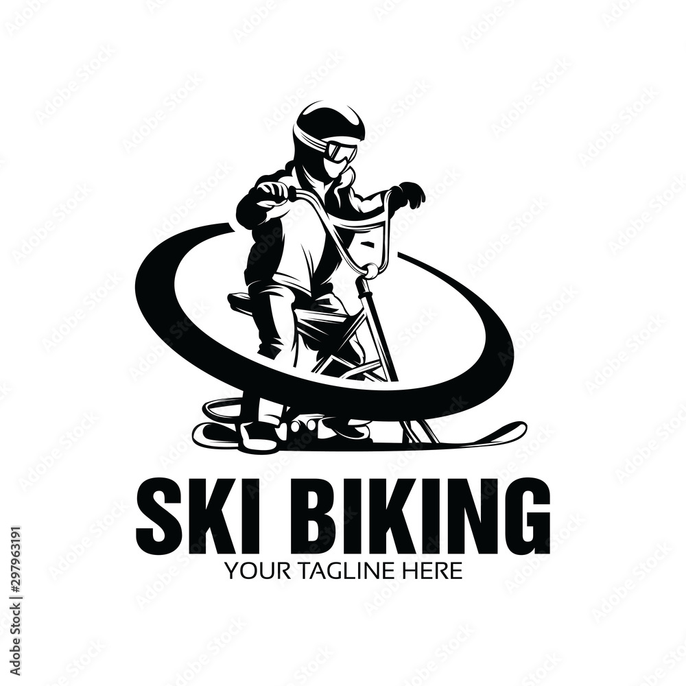 ski bike logo