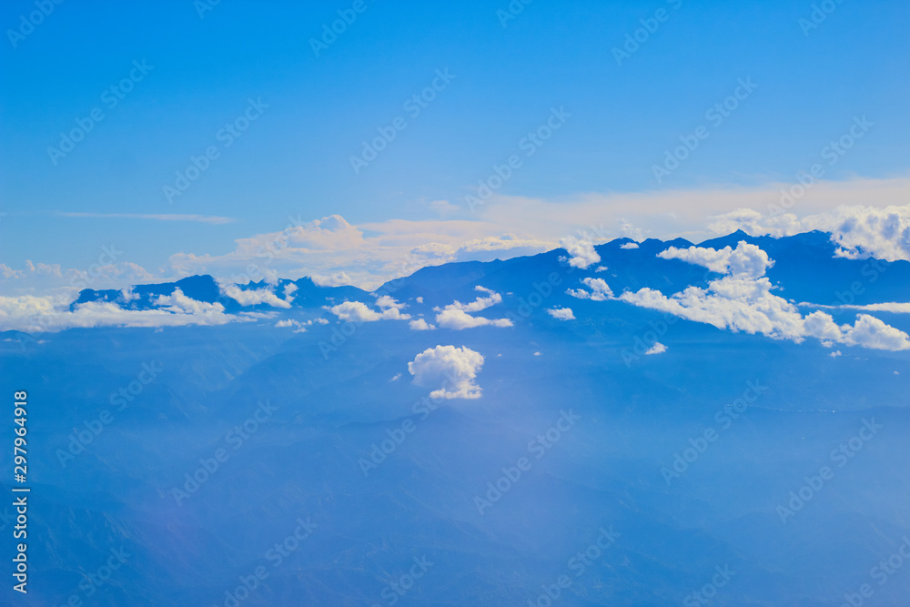 aerial view from the plane