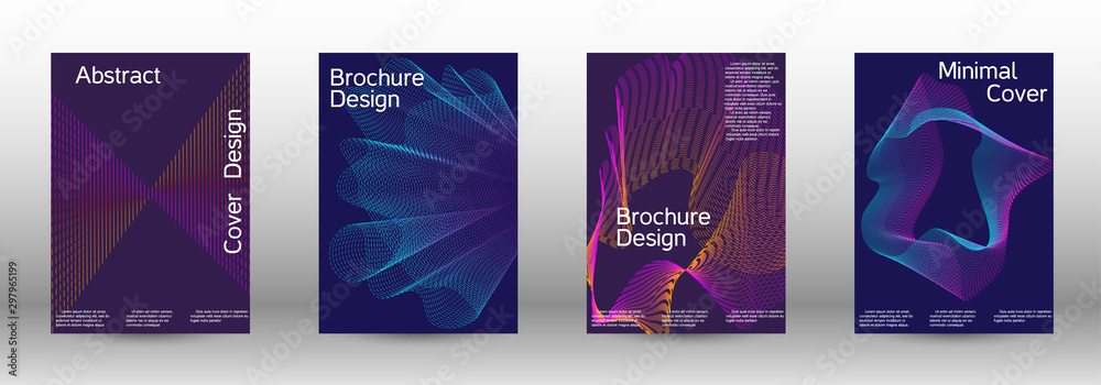 Cover design template set 