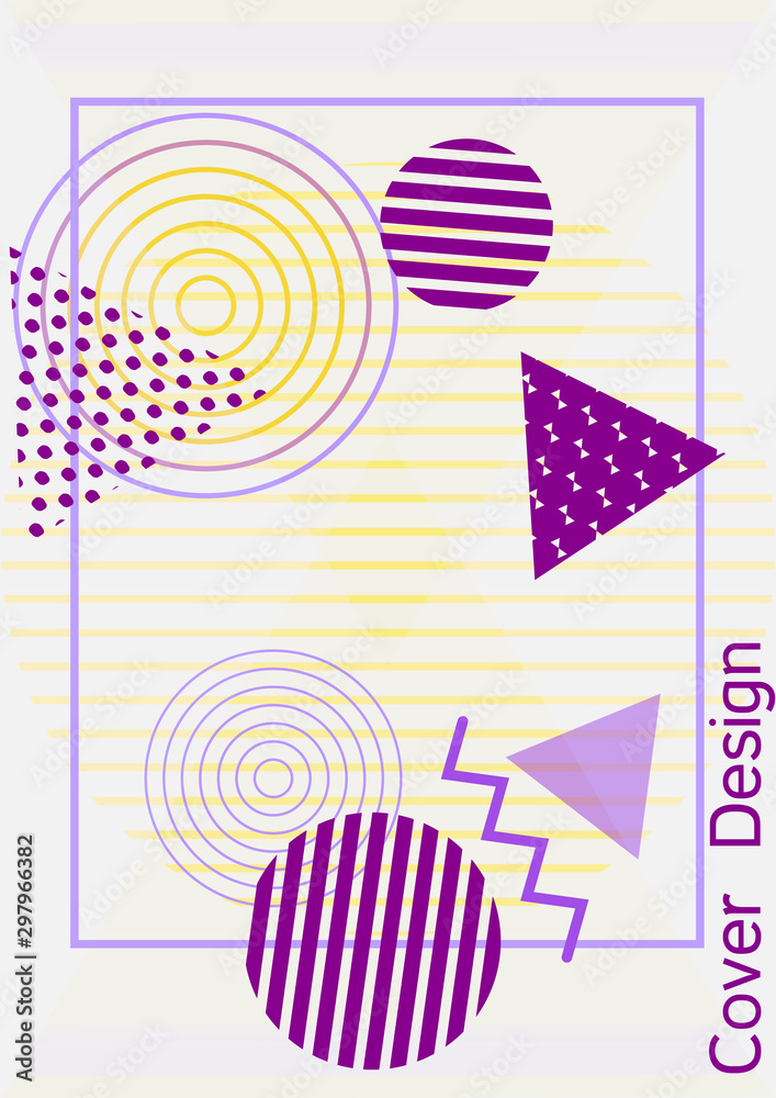 Memphis cover design. Memphis cover design.