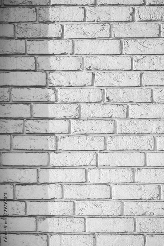 white painted brick wall of a building