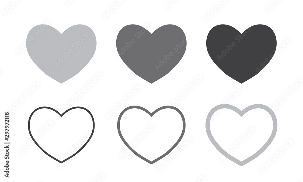 Heart icon. Hearts logo collection for your design Heart icon. Hearts logo collection for your design