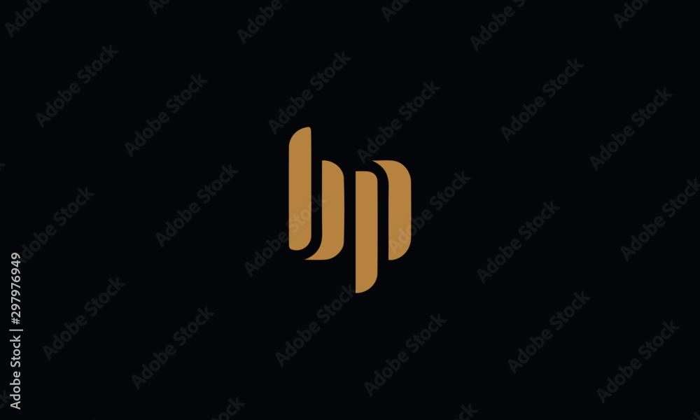 BP logo design template vector illustration minimal design BP logo design template vector illustration minimal design