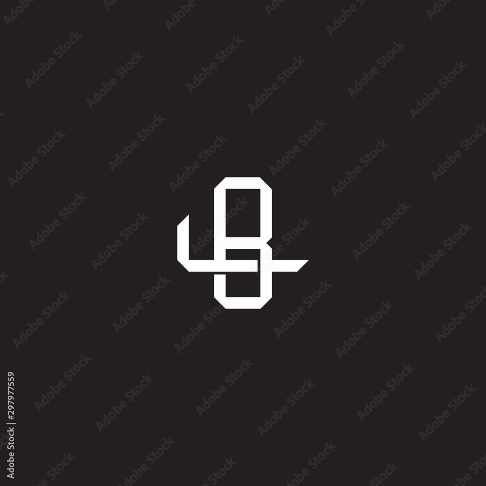 BL Initial letter overlapping interlock logo monogram line art style BL Initial letter overlapping interlock logo monogram line art style