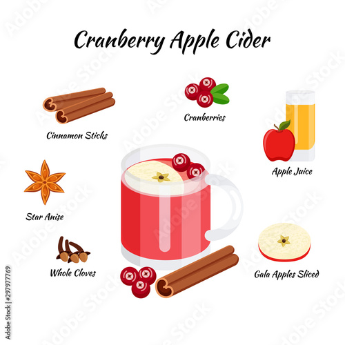 recipe of cranberry apple cider cocktail