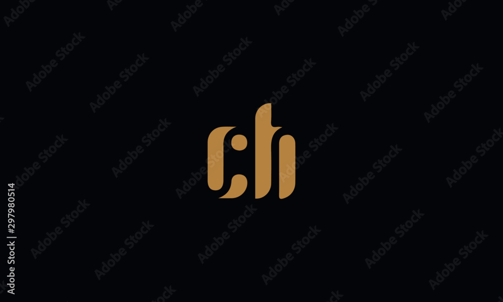 CH logo design template vector illustration minimal design CH logo design template vector illustration minimal design
