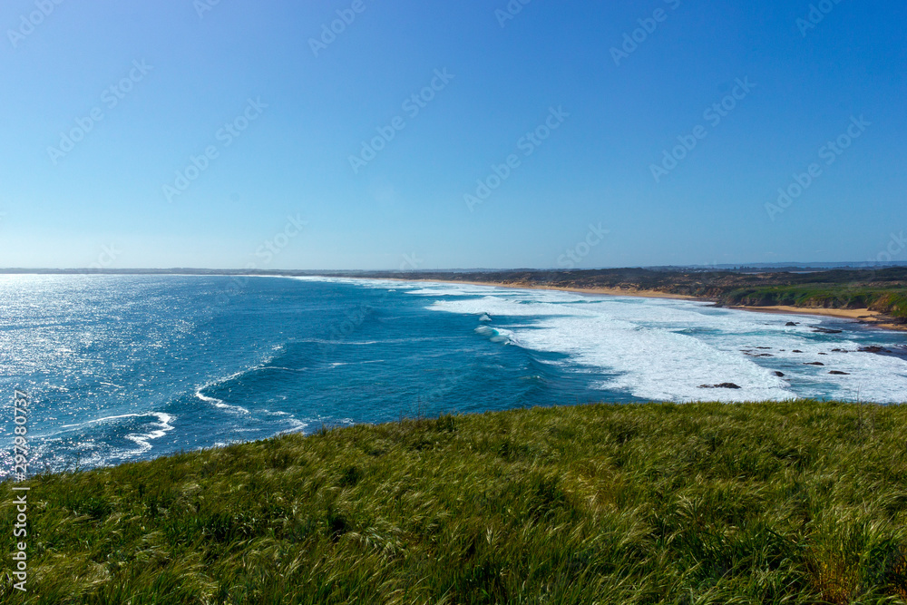 view from the pinnacles lookout, philip island, victoria, australia