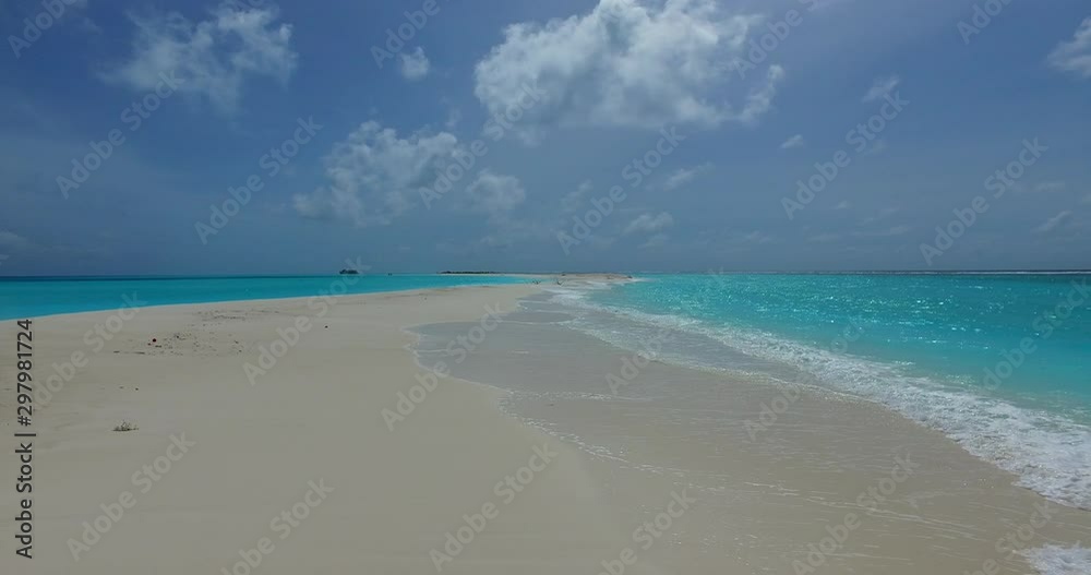 Concept design of tropical theme wallpaper with bright soft trending colors of a fabulous seascape in The Maldives Concept design of tropical theme wallpaper with bright soft trending colors of a fabulous seascape in The Maldives