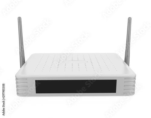 Wireless Modem Router Isolated photo