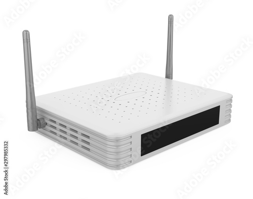 Wireless Modem Router Isolated photo