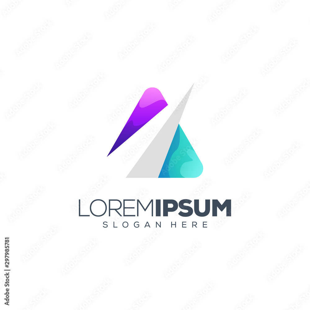 letter A logo design vector illustration letter A logo design vector illustration