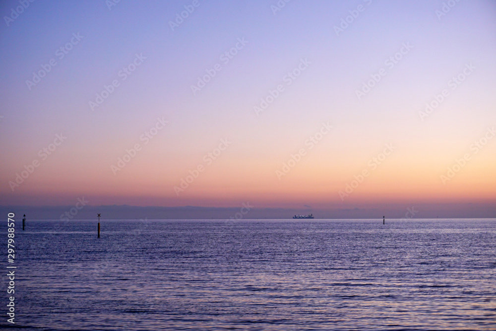 sunset on sea sunset on sea