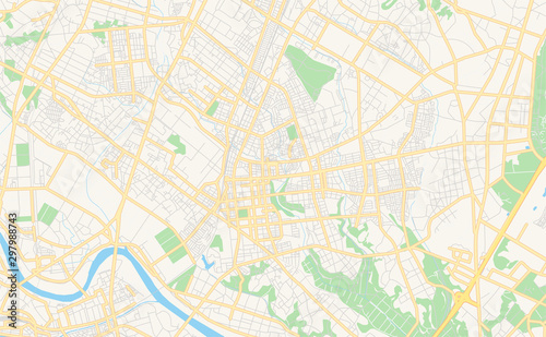 Printable street map of Hitachinaka  Japan
