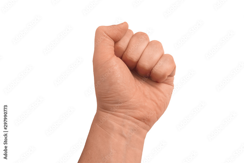 Fist of adult guy. Side view. Gesture of man hand on transparent isolated background. Closeup mockup Fist of adult guy. Side view. Gesture of man hand on transparent isolated background. Closeup mockup